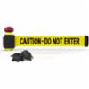 Banner Stakes 7' Magnetic Wall Mount, Yellow "Caution - Do Not Enter" Banner, With Light