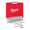 Milwaukee 3/8" drive ratchet & socket set, SAE & metric 56pc