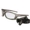 Livewire™ Clear Lens, Silver Frame Safety Glasses w/ Uvextreme Plus AF