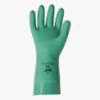 Sol-Vex® 13" Unlined Nitrile Gloves, Straight Cuff, Sandpatch Grip, 15 mil, Green, MD