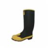 Ironwear 9280 Black 17" Metatarsal Rubber Waterproof Boot, SZ 6
