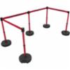 Banner Stakes PLUS Barrier Set X5, Red "DANGER – ENTRÉE INTERDITE" Banner