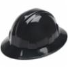 Pyramex full brim hard hat with 4pt suspension, black