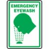 Accuform® Contractor Preferred Signs, ''Emergency Eyewash'', Rust-Proof Contractor Preferred Aluminum, 20" X 14"