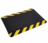 Wearwell Ultrasoft Diamond Bev Mat, Black & Yellow, 15/16" x 3" x 30'