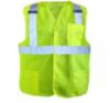 Class 2 High Visibility Premium Solid 5-pt. Break-Away Safety Vest, Yellow, SM