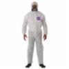 Ansell AlphaTec® 1500 Series Coverall with Hood and Elasticated Waist, Wrist, and Ankles, White, 5X-Large