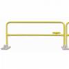 Guard Rail Free Standing Safety Rail, Yellow, 8'