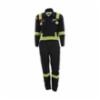 MCR Summer Breeze® FR CAT 2 Coverall, Navy, Hi Viz Reflective Stripes, 38 Regular, with Safe One Logo Specs