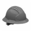 Evolution® Deluxe Full Brim Type I Hard Hat w/ 6-Point Ratchet Suspension, Gray