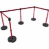 Banner Stakes PLUS Barrier Set X5, Red "Restricted Area" Banner