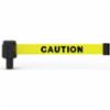 Banner Stakes PLUS Wall Mount System, Yellow Double-Sided "Caution" Banner