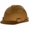 MSA Standard V-Gard® Type I Slotted Hard Hat w/ 4pt Staz-On® Pinlock Suspension, Tan