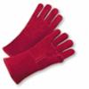 Cowhide Split Leather Welding Gloves, Red