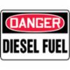 Accuform® Contractor Preferred Signs, "Danger Diesel Fuel", Contractor Preferred Plastic, 10" x 14"