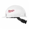 Milwaukee Front Brim Unvented Hard Hat Class E with 4 PT Ratcheting (LG Logo)