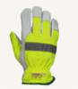 Superior Endura Driver Glove with Sturdy Grip, Hi Viz Lime, SM