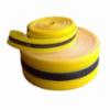 Woven Plastic Barricade Tape, Yellow & Black, 3/4" x 150'