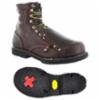 Carolina Int Hi Met Guard Logger Steel Toe Boot, 8", Brown, Men's, D9