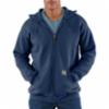 Carhartt® Zip Front Hooded Sweatshirt, Navy, MD