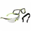 3M™ Solus™ 1000 Series Safety Glasses Kit, Indoor/Outdoor Anti-Scratch & Scotchgard™ Anti-Fog Coating, TPE Gasket/Strap Kit, Green/Black Frame, 20 kt/cs