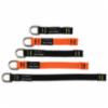 Ergodyne Squids® Web Tool Tails™, 2 lbs, 6-Pack, Black/Orange