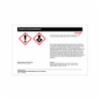 BERYLLIUM CONTAMINATED WASTE Sign, Adhesive Vinyl, Black & Red on White, 4 in. x 6 in.