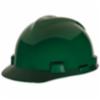 MSA Standard V-Gard® Type I Slotted Hard Hat w/ 4pt Fas-Trac® III Ratchet Suspension, Green