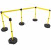 Banner Stakes PLUS Barrier Set X5, Yellow Blank Banner