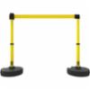 Banner Stakes PLUS Barrier Set X2, Yellow Blank Banner