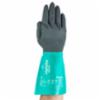 Ansell Alphatec nitrile glove, black/ green, 14", SM, 72/cs