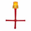 Ice Alert LED Warning Light w/ 2' Guardian Stand, Flashing Amber