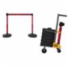 Banner Stakes PLUS Cart Package, Red "Stay Behind The Line" Banner
