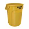 Rubbermaid® Brute® Vented Container, No Lid, Yellow, 32 gallon, 6/cs