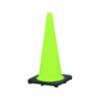 JCB Safety® PVC Traffic Safety Cone w/ Base, Lime Green, 28"