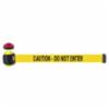 Banner Stakes 15' Magnetic Wall Mount, Yellow "Caution - Do Not Enter" Banner, With Light