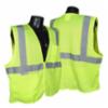 Radians® Class 2 Economy Self-Extinguishing Safety Vest w/ Zipper Closure, Hi-Viz Green, LG