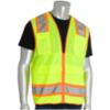 PIP ANSI Class 2 Two-Tone Eight Pocket Surveyors Tech Vest, Hi Vis Lime Yellow, 2XL