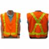 Deluxe Class 2 X-Back Safety Vest, Solid Orange, XL/2X