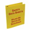 Accuform® SDS Binders, 1 1/2", Red/Yellow, Bilingual, English/Spanish