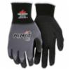 Ninja® BNF Work Gloves, 15 Gauge Nylon/Spandex, NFT® Coated Palm and Fingertips with Dots, LG