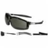 Crews Rattler™ Gray Anti-Fog Lens Safety Glasses w/ Three Interchangeable Frames/Temples, 12/bx