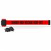 Banner Stakes 7' Magnetic Wall Mount, Red "Danger High Voltage Keep Out" Banner