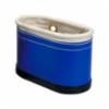 Estex aerial bucket w/ hard sides, blue