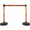 Banner Stakes PLUS Barrier Set X2, Orange "Danger-Forklift Traffic" Banner