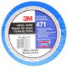 3M 471 Vinyl Tape, Blue, Individually Wrapped, 2" x 36", 5.2m