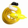 12/3, 50' Triple Tap Extension Cord, Yellow