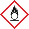 Accuform® GHS Pictogram Labels, Flame Over Circle, Adhesive-Poly, 2" x 2", 250/roll