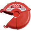 Collapsable Gate Valve Lockout Plastic, Red, 7" - 13"