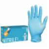 Premium Disposable Nitrile Gloves, 6 mil, Powdered, Blue, SM